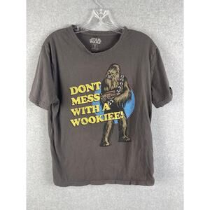 Star Wars Wookie Movie T Shirt Men's Size S Brown
